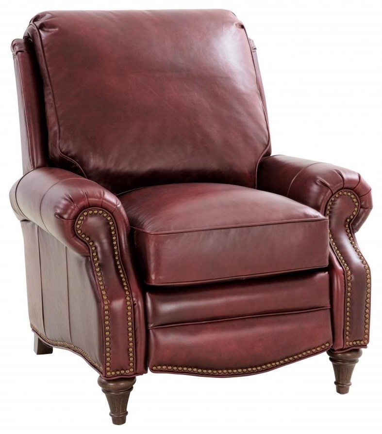 Barcalounger Avery 7 2160 5710 76 Avery Classic Leather Reclining Lounge Chair Emerson Sangria Z R Furniture Recliners